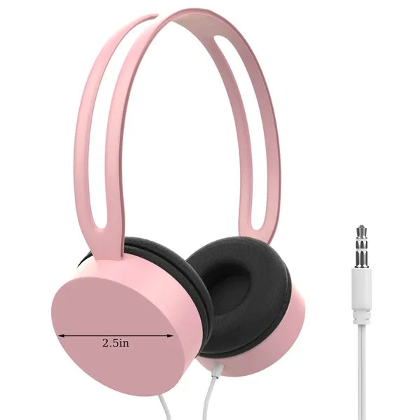 Retractable Headband Wired Headphones