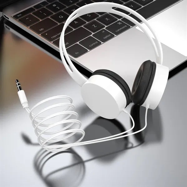 Retractable Headband Wired Headphones