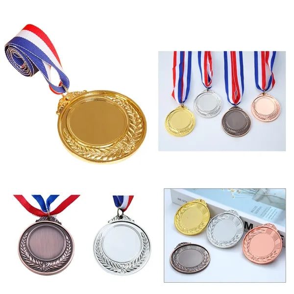 Metal Winner Awards Medallion w/Ribbon