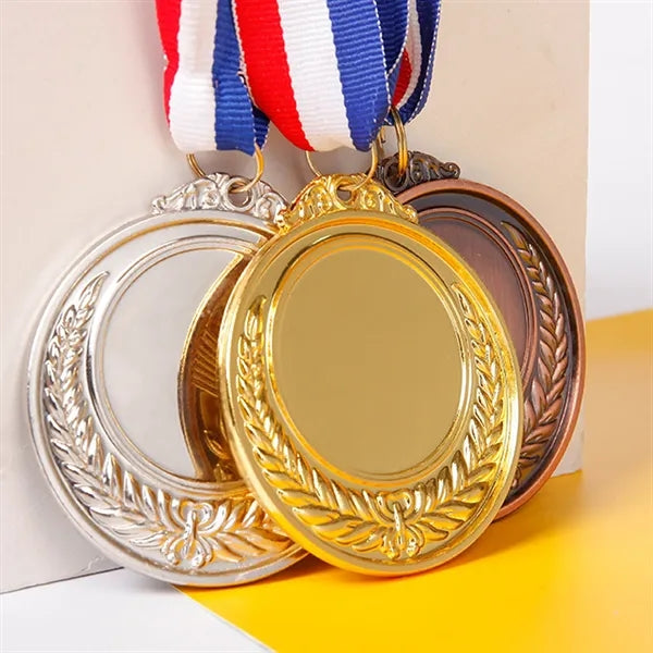 Metal Winner Awards Medallion w/Ribbon