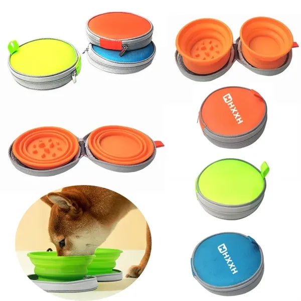 Collapsible 2-in-1 Pet Bowls