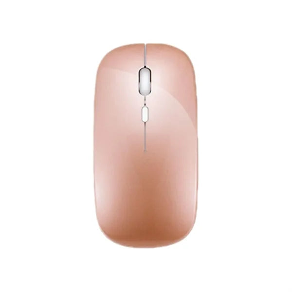 Slim Rechargeable Bluetooth Wireless Mouse with USB Receiver