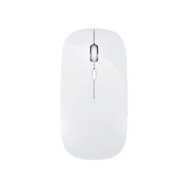 Slim Rechargeable Bluetooth Wireless Mouse with USB Receiver