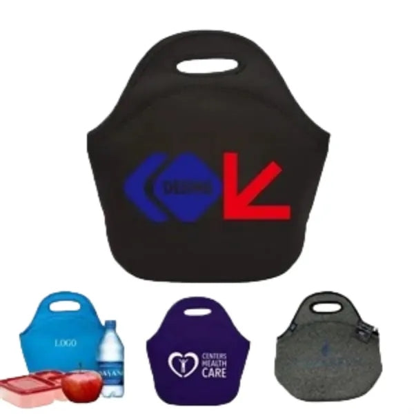 Neoprene Zippered Lunch Tote for Brand Promo Gift Campaign