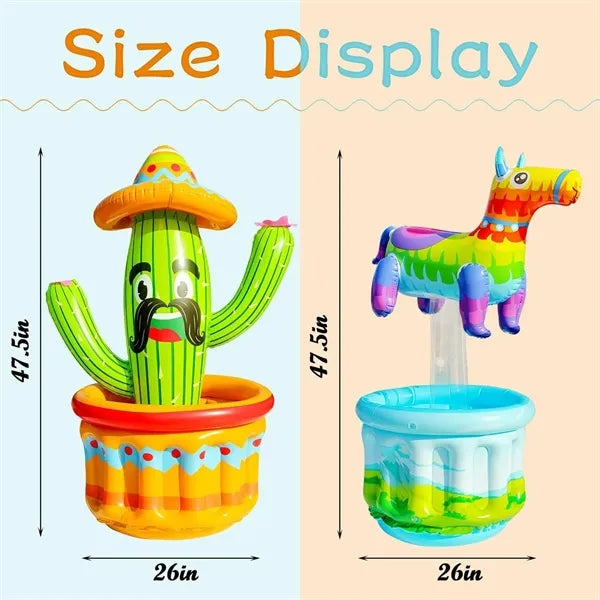 Inflatable Cactus And Coconut Tree Cooler Party Supplies