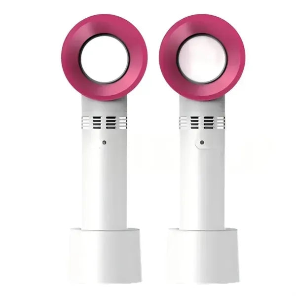 Portable Bladeless Handheld Fan w/Desk Base