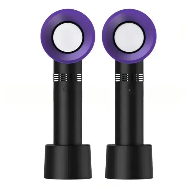 Portable Bladeless Handheld Fan w/Desk Base