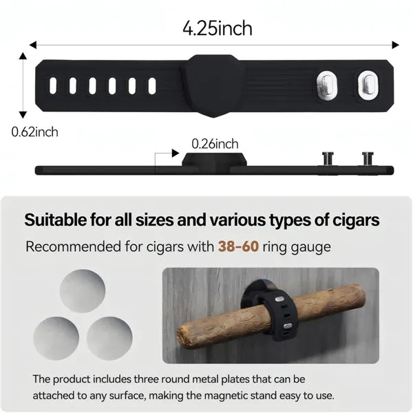 Magnetic Adjustable Golf Cart Cigar Holder