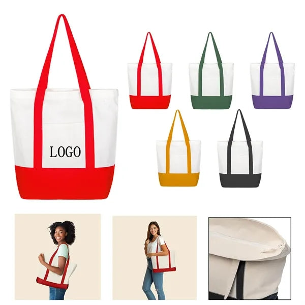 12 oz Canvas Boat Tote Bag
