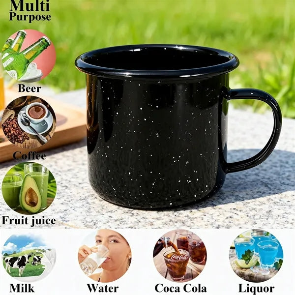 12oz Enamel Campfire Coffee Mug