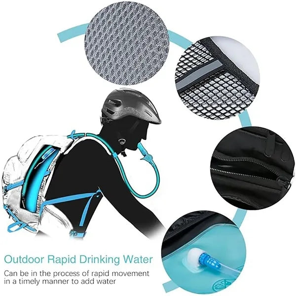 Outdoor Hydration Backpack with 2L Water Bladder