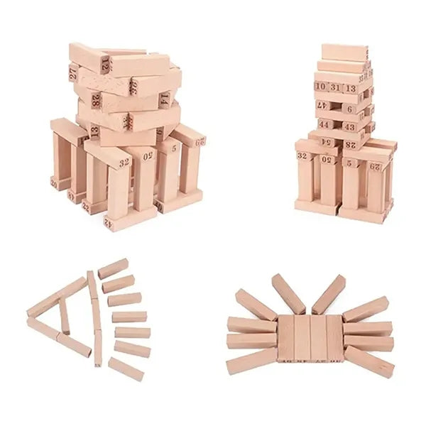 Toppling Toy Timber Tower Wood Block Game