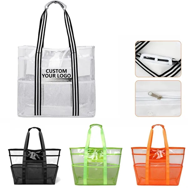 Plastic Waterproof Mesh Tote Bag
