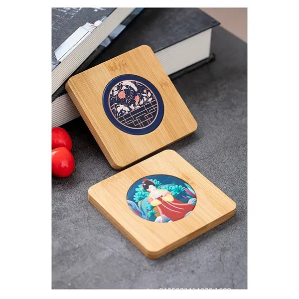 Bamboo Ceramic Absorbent Coaster