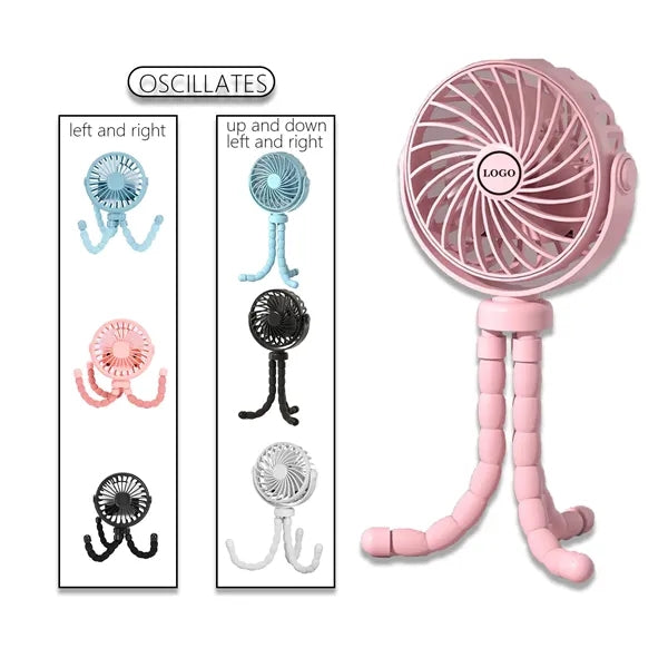 Octopus Tripod Rechargeable Oscillating Fan