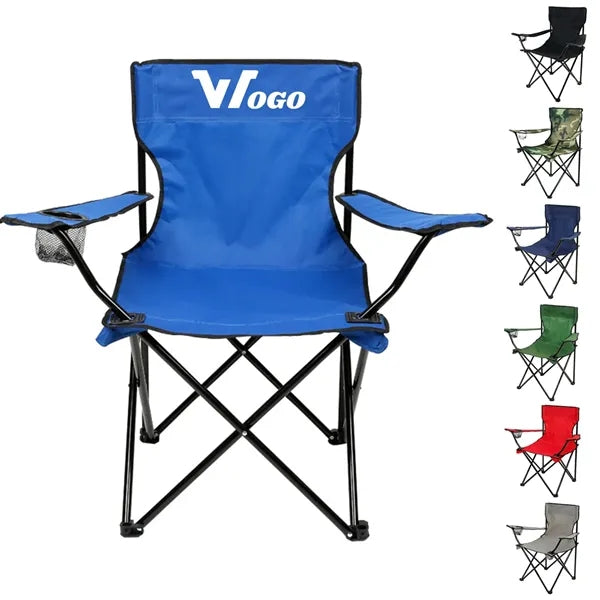 Folding Camping Chair Portable Outdoor Seat Armrest