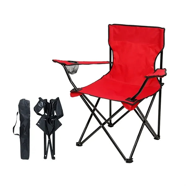 Folding Camping Chair Portable Outdoor Seat Armrest