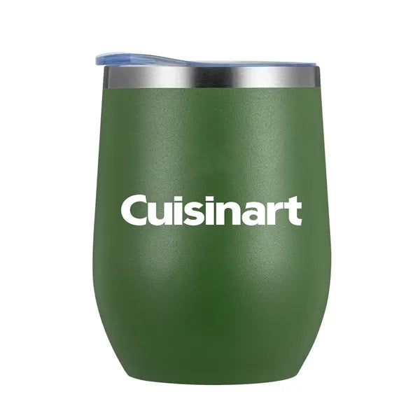 Vineyard-I 12 Oz Stemless Wine Glass Tumbler (Double Walled)