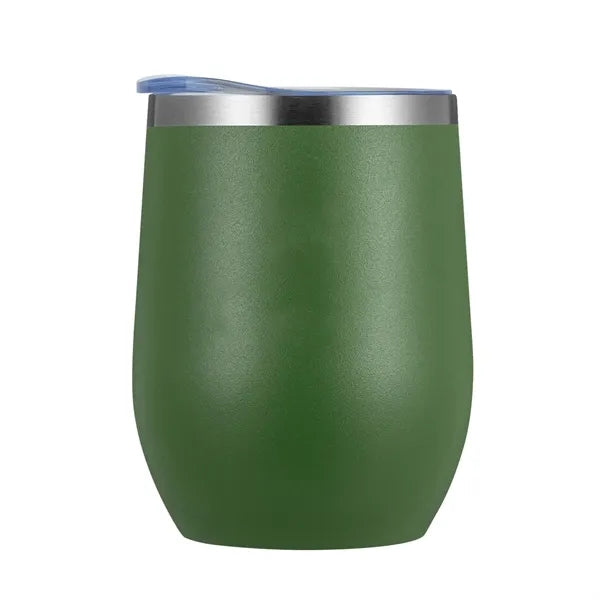 Vineyard-I 12 Oz Stemless Wine Glass Tumbler (Double Walled)