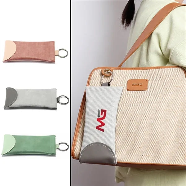 Soft Glasses Pouch With Keychain