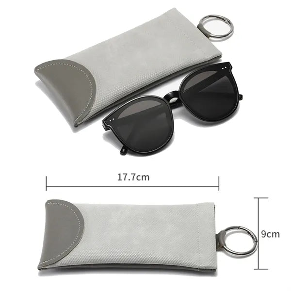 Soft Glasses Pouch With Keychain