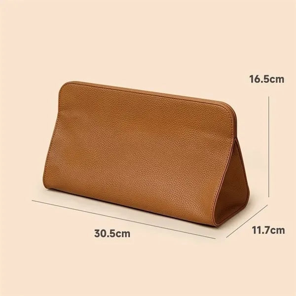 Pu Leather Hair Dryer Storage Bag Or Toiletry Pouch