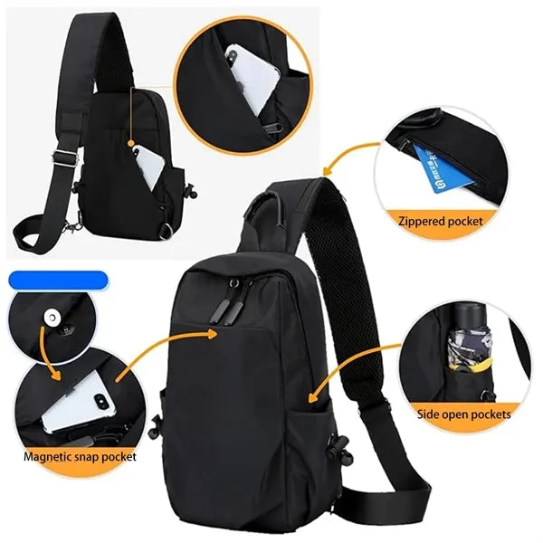 Multi-Pocket Crossbody Bag