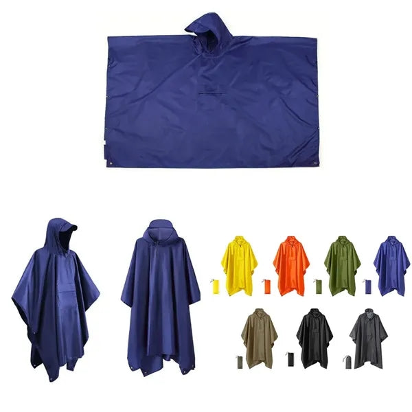 3-In-1 Outdoor Waterproof Rain Poncho
