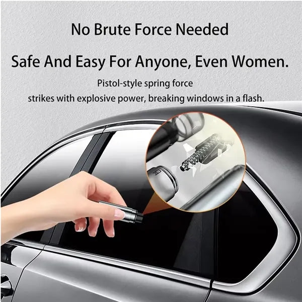 2 In 1 Carbon Steel Car Safety Hammer