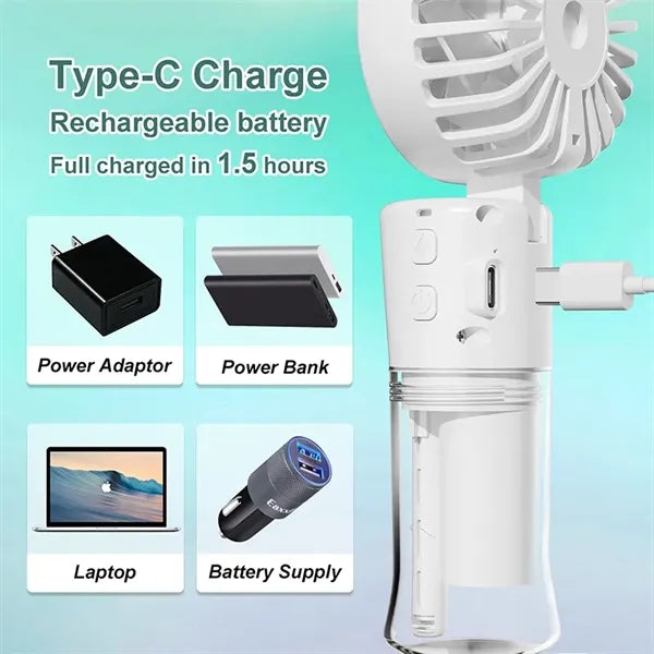 Portable Handheld Misting Fan