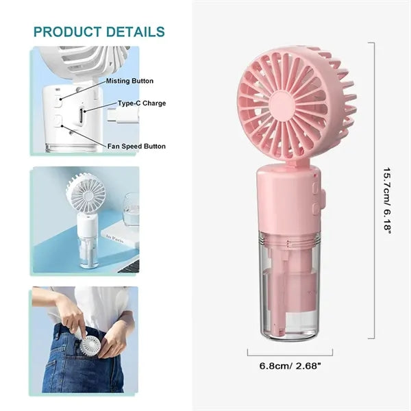 Portable Handheld Misting Fan
