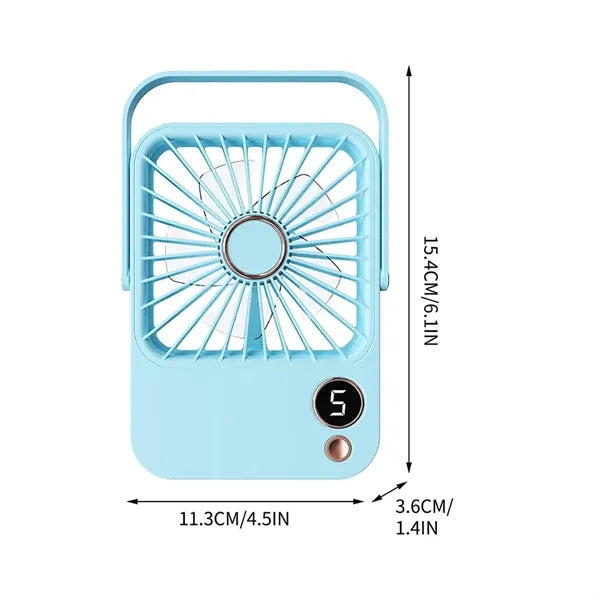 Foldable USB Handheld Fan With 5 Speed Control