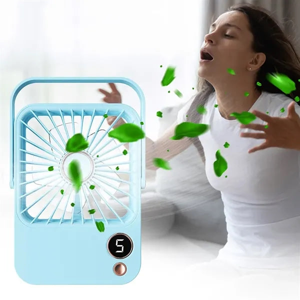 Foldable USB Handheld Fan With 5 Speed Control