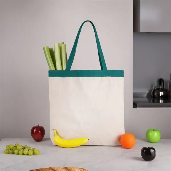 17.5" W x 16" H 12 oz Cotton Canvas Tote Bag