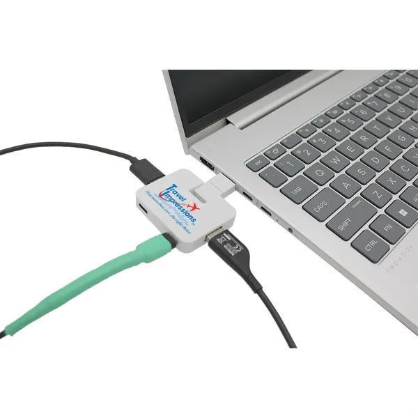 Recycled 4-in-1 USB Hub, Full Color Digital
