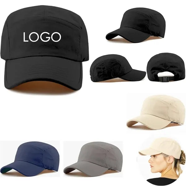 5 Panel Hats Cooling Adjustable Baseball Cap
