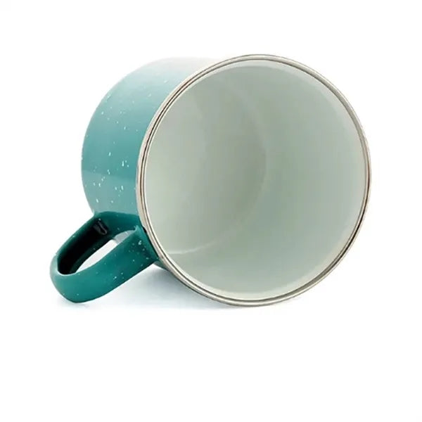 12oz Enamel Camping Mugs Heavy-Duty Steel Rustproof