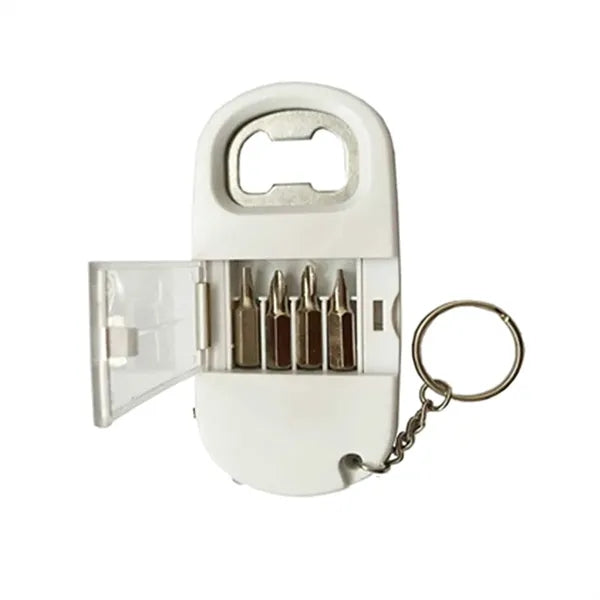 Multi-Tool Keychain with Screwdriver Set & Bottle Opener
