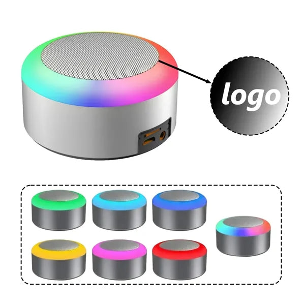 Portable Wireless Speaker with Colorful Flashing Lights