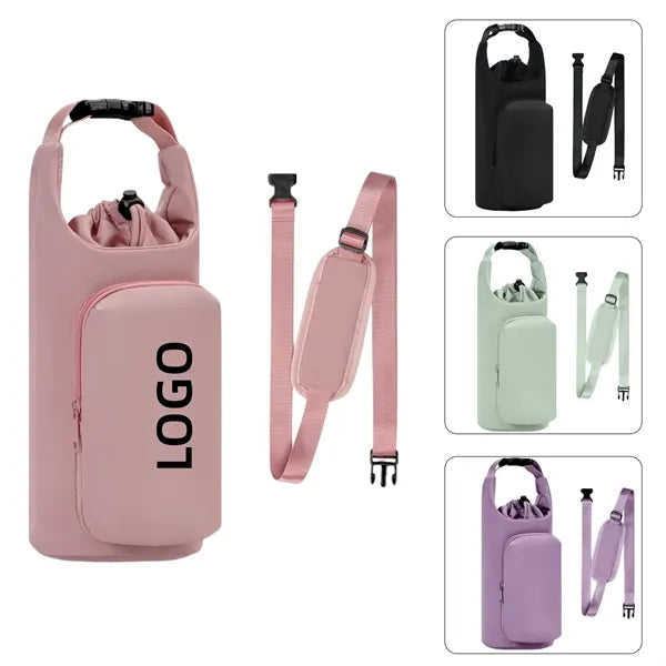 40oz Water Bottle Carrier Bag with Phone Pocket and Strap