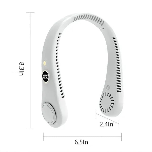 Portable Rechargeable Silent Neckband Fan