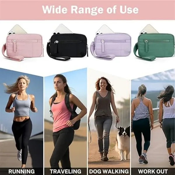 RFID Blocking Quilted Wristlet Wallets for Travel