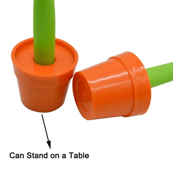 Flower Ballpoint Pens With Plant Pot Sunflower Party Favor