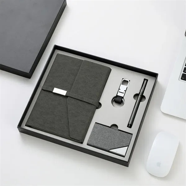 Business Notebook And Keychain Gift Set