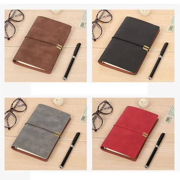 Vintage Leather Refillable A6 Notebook