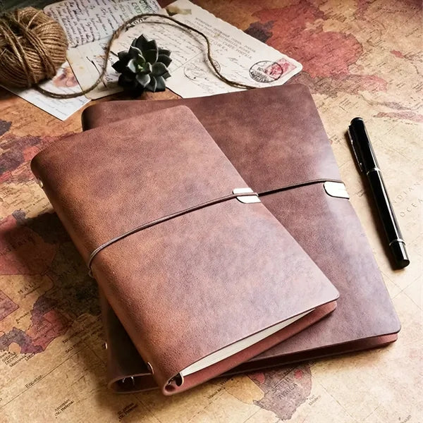 Vintage Leather Refillable A6 Notebook