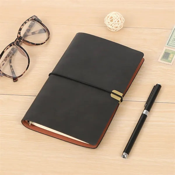 Vintage Leather Refillable A6 Notebook
