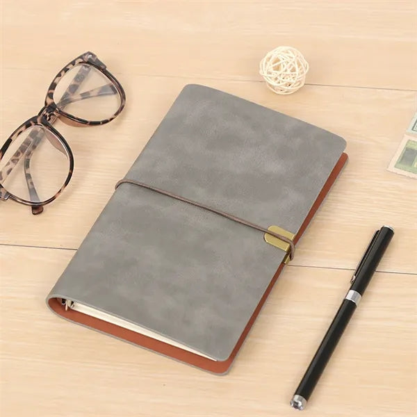 Vintage Leather Refillable A6 Notebook