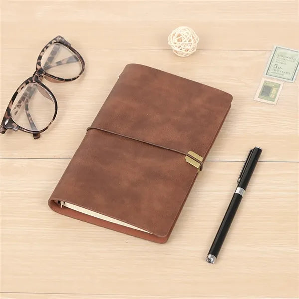 Vintage Leather Refillable A6 Notebook