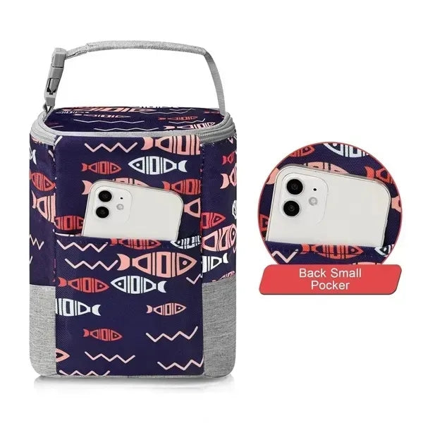 Insulated Lunch Cooler Bag With Padded Handle